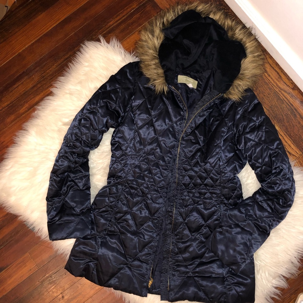 Liz Claiborne Navy Blue Winter Coat